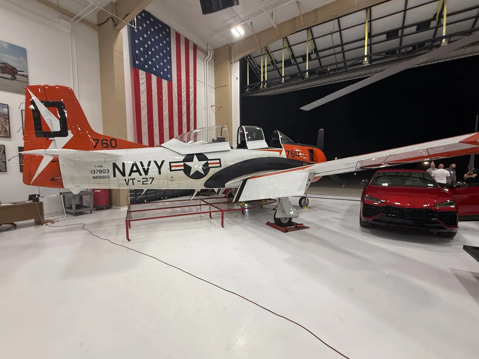 Aircraft detailed by Desert Steam Detail inside an Arizona hangar