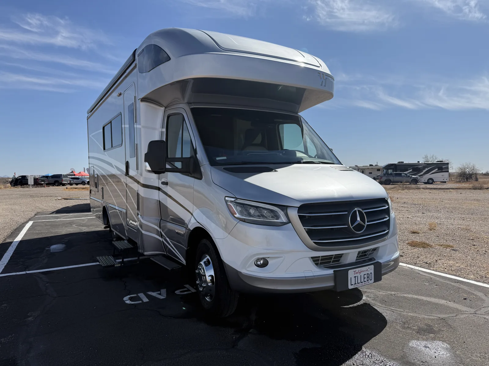 Full body paint RV with restored gloss after paint correction in Arizona